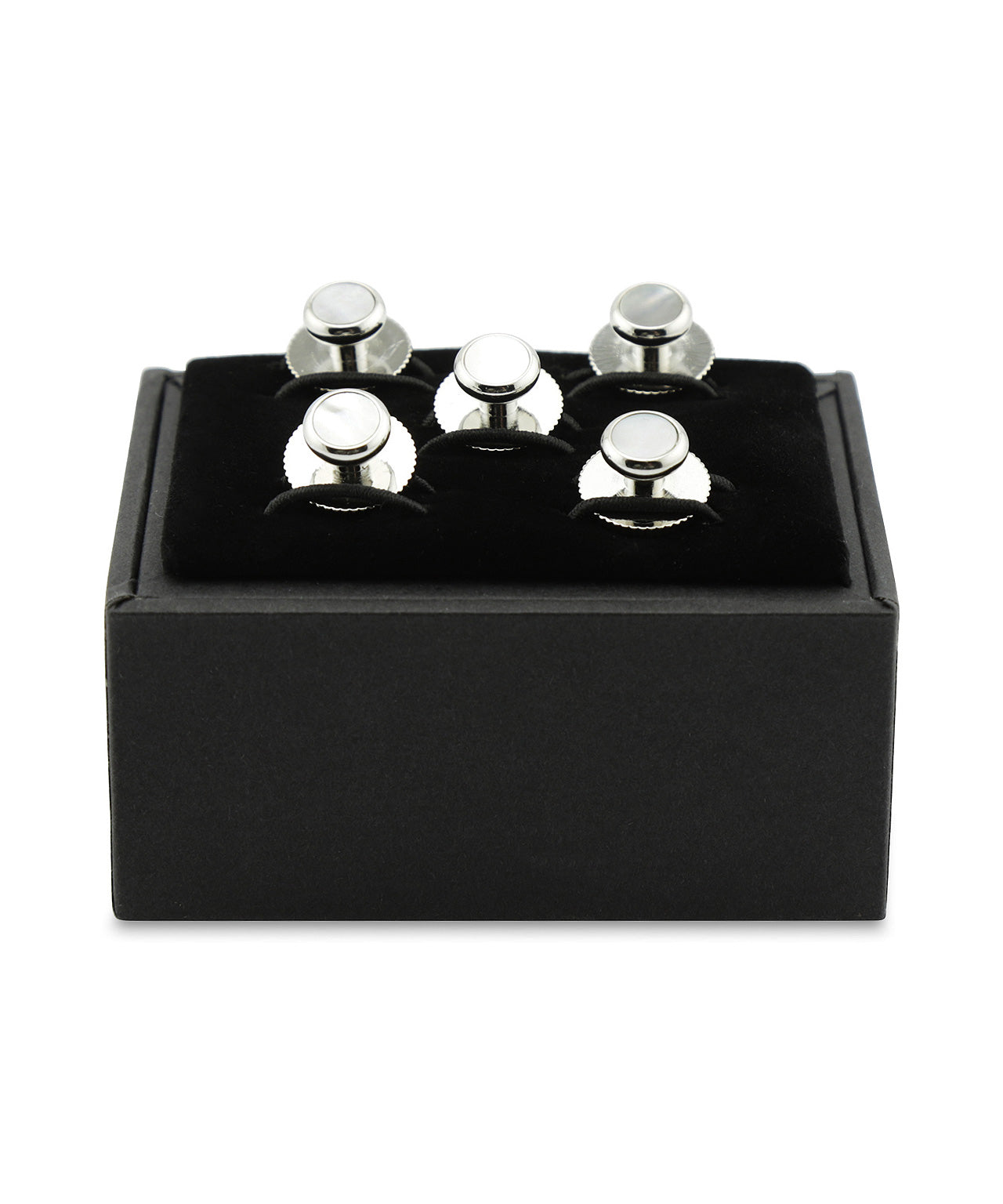 Dress Studs per set 5 stuks | Zilver Wit
