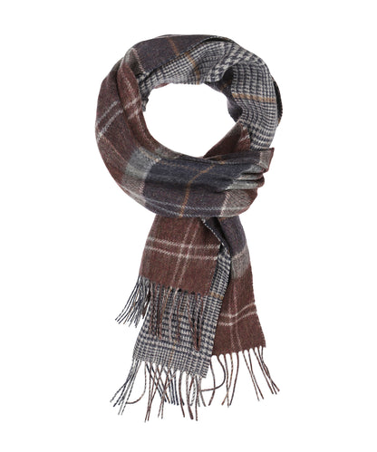 Sjaal Dramside Reversible | Midnight Oak Tartan