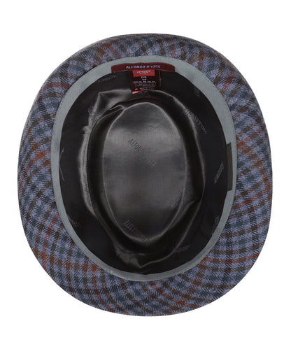 Trilby Hat Check Pattern | Blue
