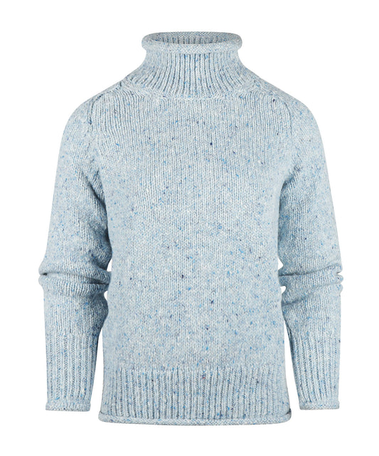 Fisherman Damen-Kol-Pullover | Blau