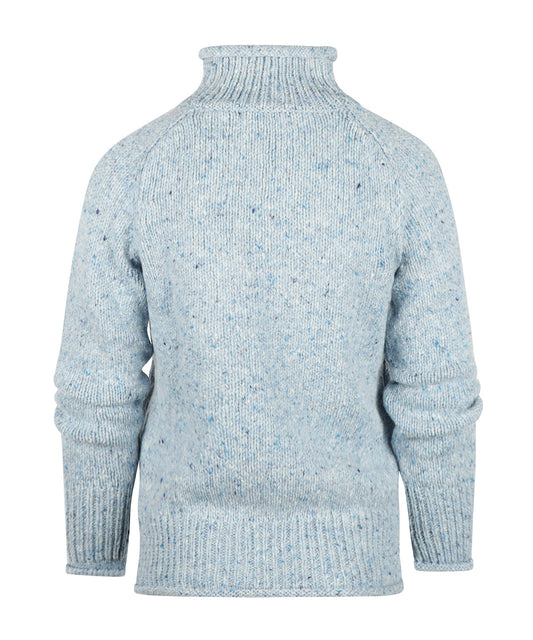 Fisherman Damen-Kol-Pullover | Blau