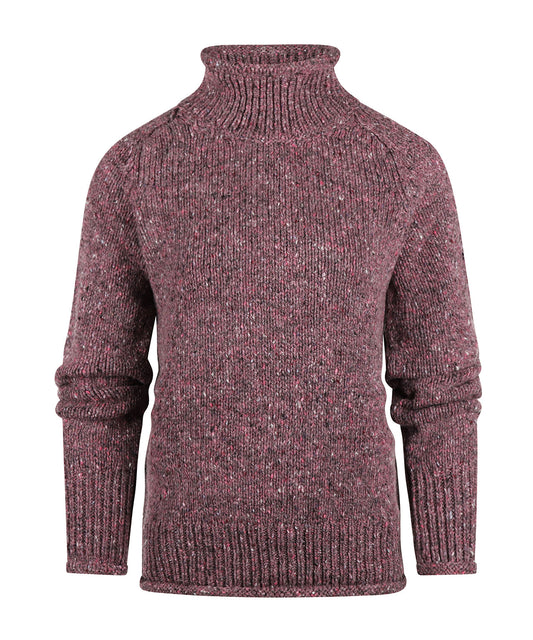 Fisherman Damen-Kol-Pullover | Lila