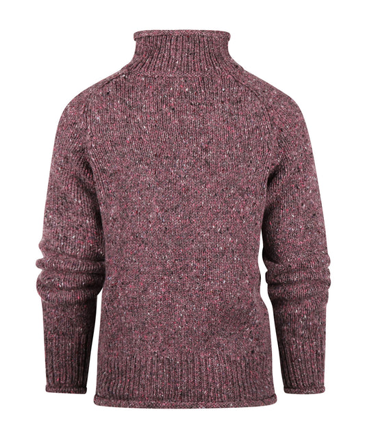 Fisherman Damen-Kol-Pullover | Lila