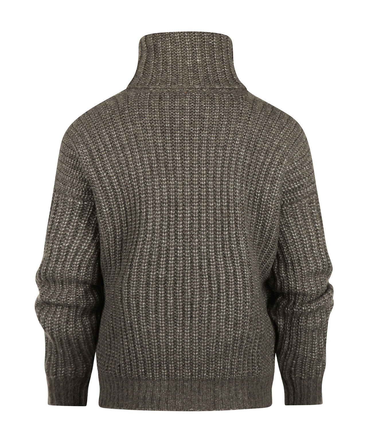 Dames Kol Pullover | Dark Khaki