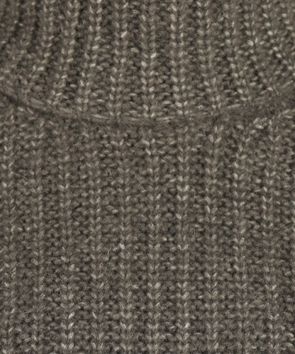 Dames Kol Pullover | Dark Khaki