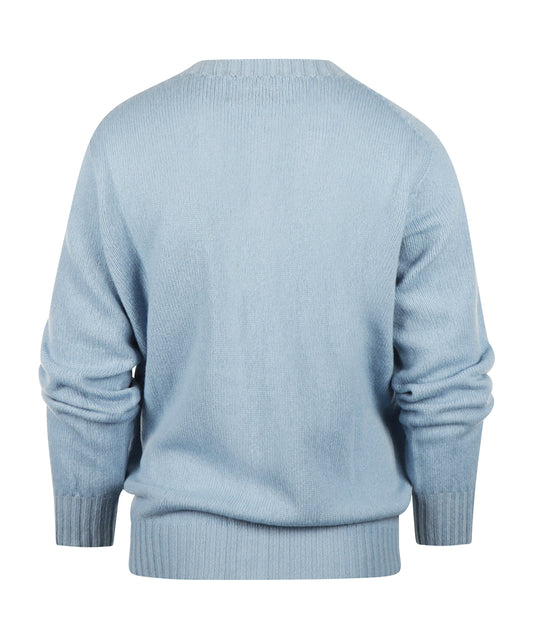 Harley of Scotland Women's Button Cardigan | Blue