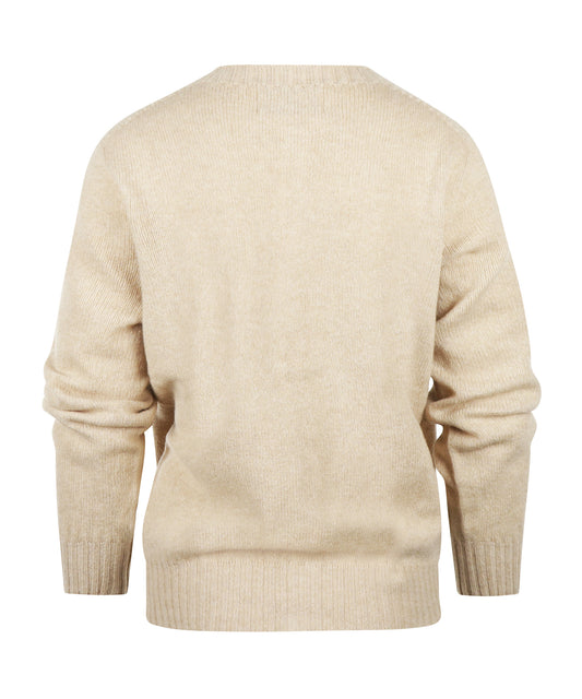 Harley of Scotland Women's Button Cardigan | Beige