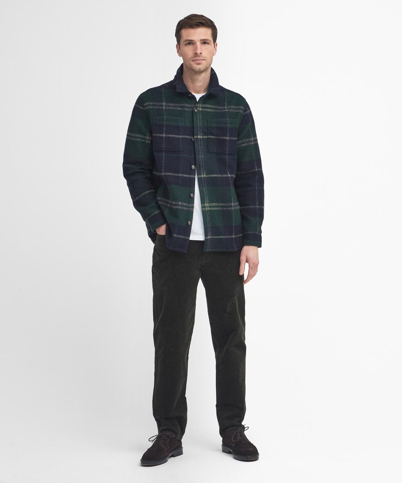 Barbour Chapter Tailored Check Overshirt | Green
