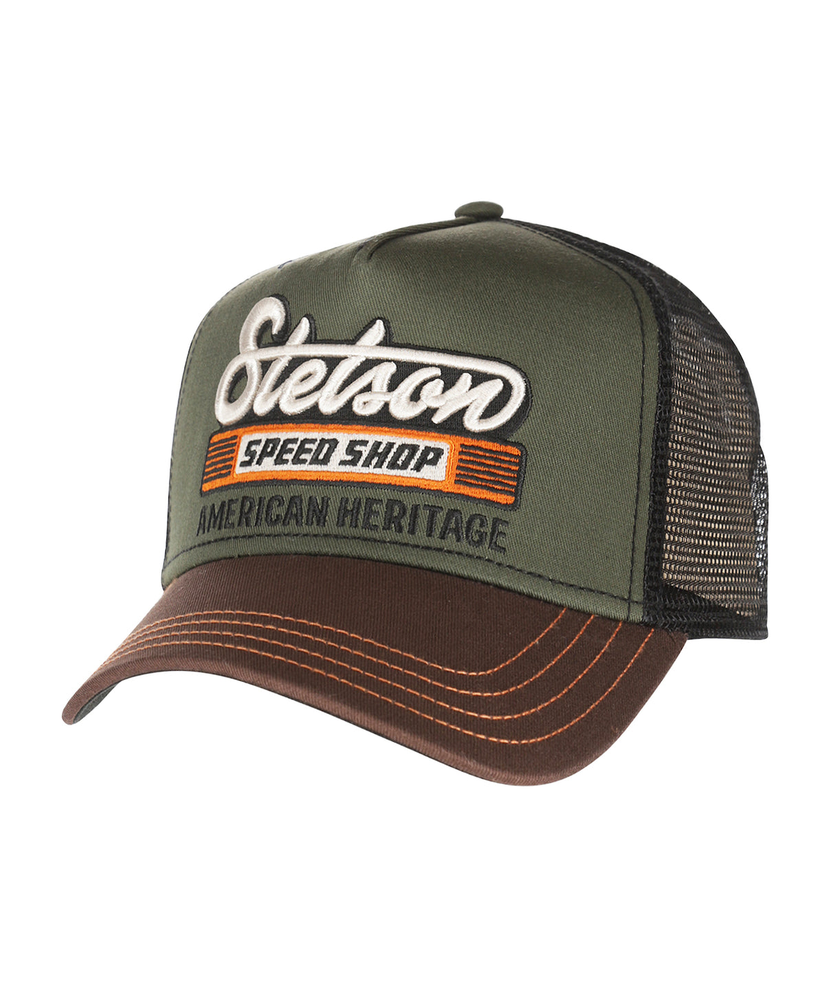 Trucker Cap Speed Shop | Bruin/Groen design