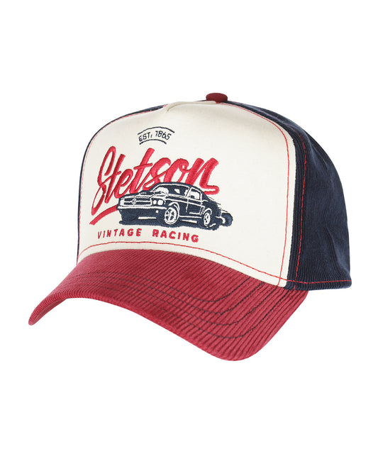 Trucker Cap Vintage Racing | Rood/Blauw design