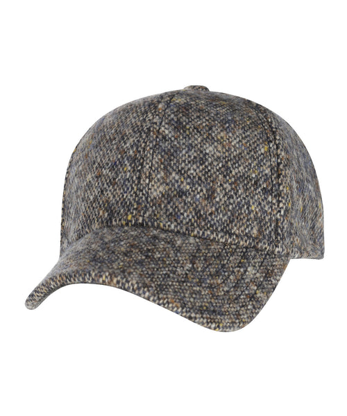 Stetson Baseball Cap Donegal Tweed | Blauw
