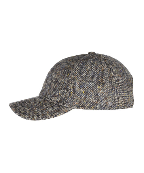 Stetson Baseball Cap Donegal Tweed | Blauw