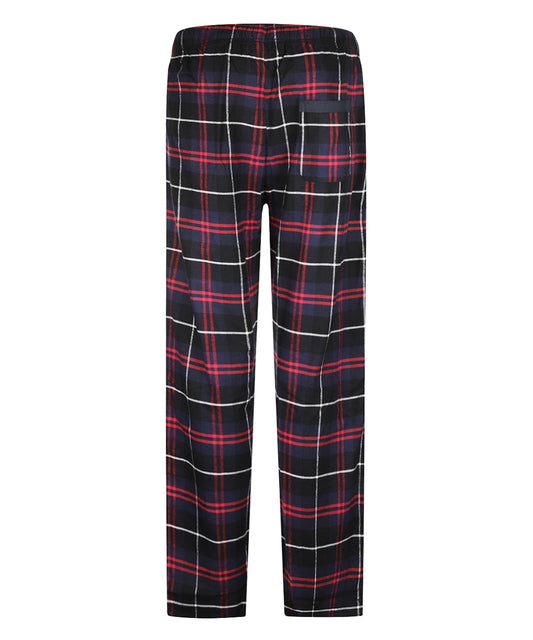 Pyjama  broek flannel | Navy Rood Tartan