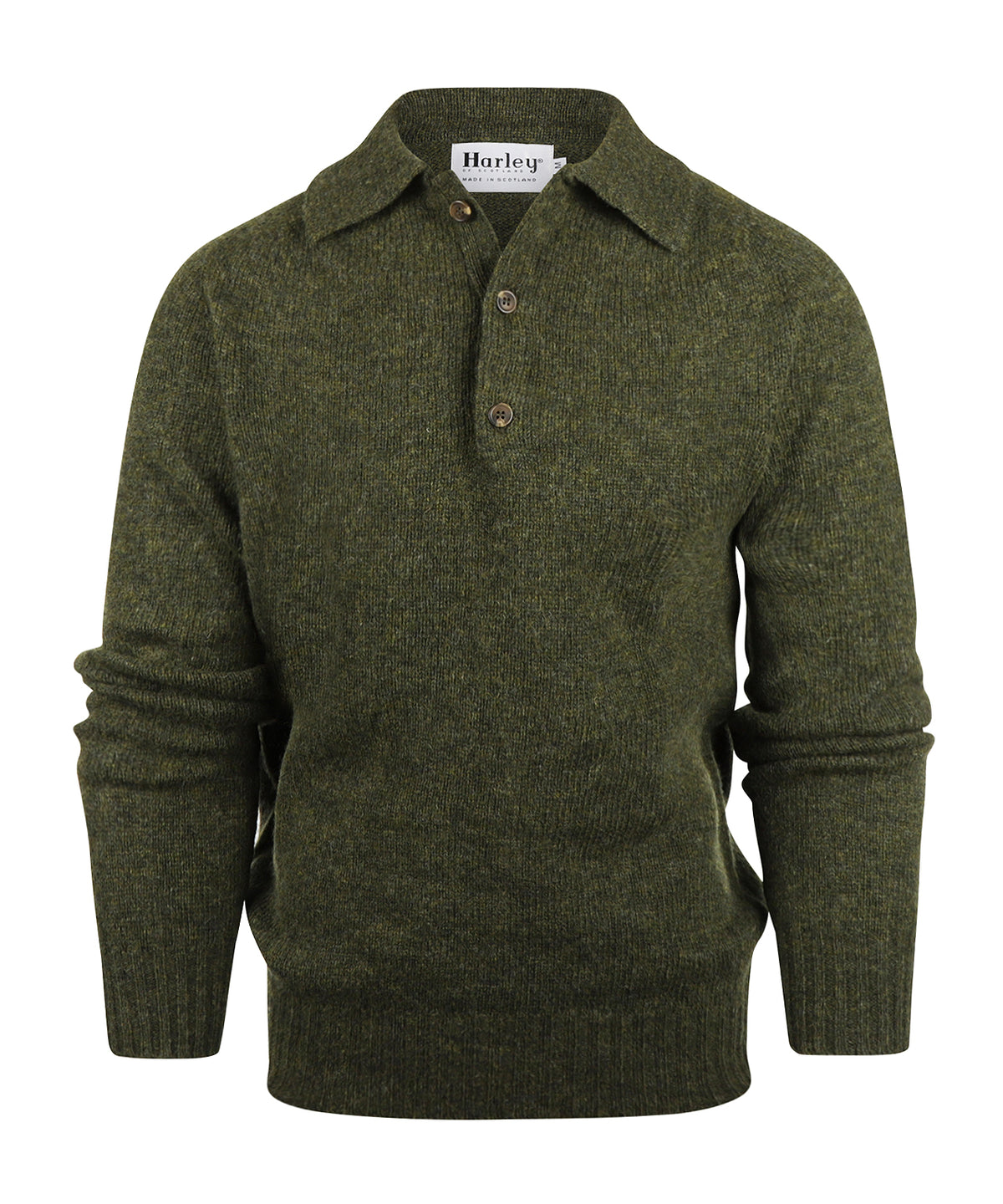 Harley Pullover Polo Kraag | Scots Pine