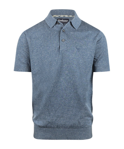 Barbour Muston Leinenmischpolo | Denimblau