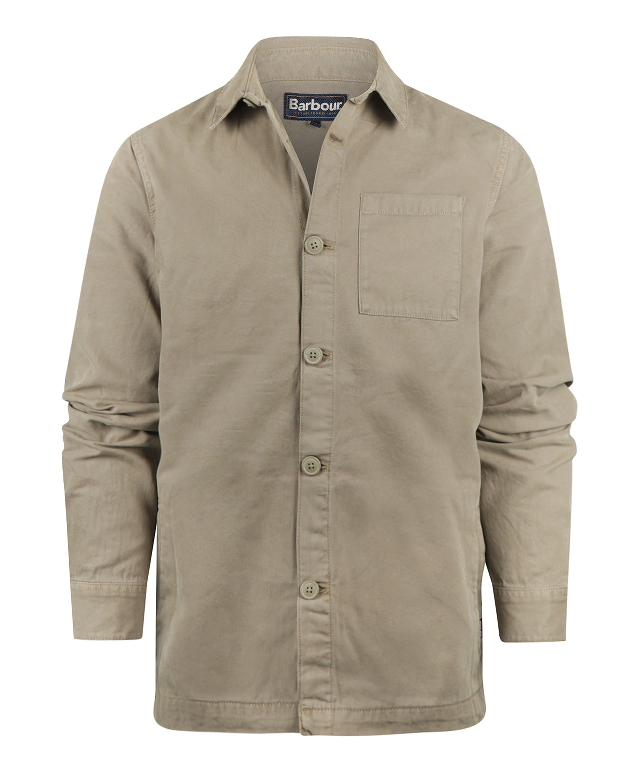Regular Washed Overshirt | Smokey Olive