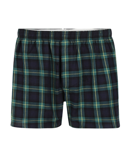 Boxershort katoen 90 Years | Groen Navy Tartan