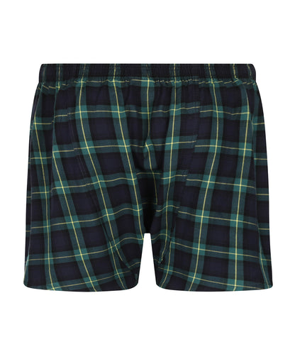 Boxershort katoen 90 Years | Groen Navy Tartan