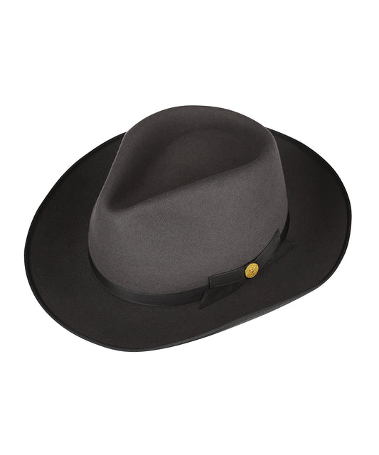 Stetson Fedora Furfelt 160Y | Anthracite Grey