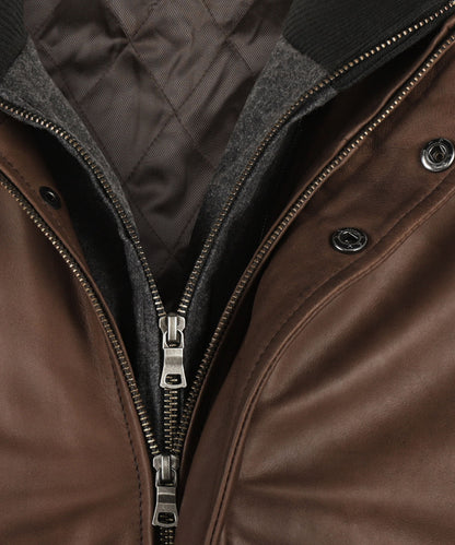 Lederjacke | Braun