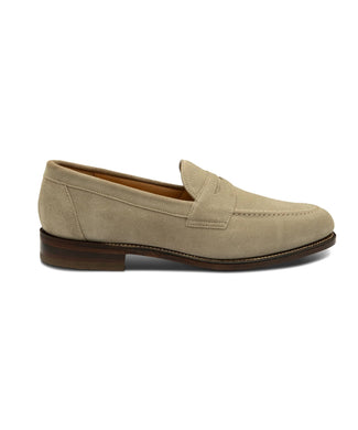 Loake Imperial Penny Loafer Suede | Beige
