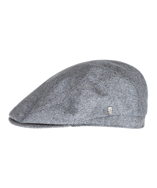 Klassieke Cap 100% Zijde | Blauw Grijs