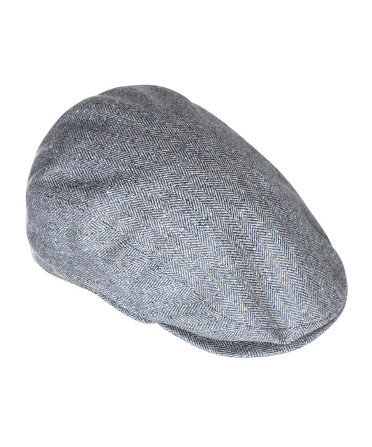 Klassieke Cap 100% Zijde | Blauw Grijs