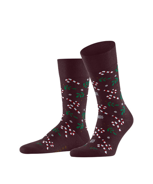Sokken Blizzard | Donkerrood Print