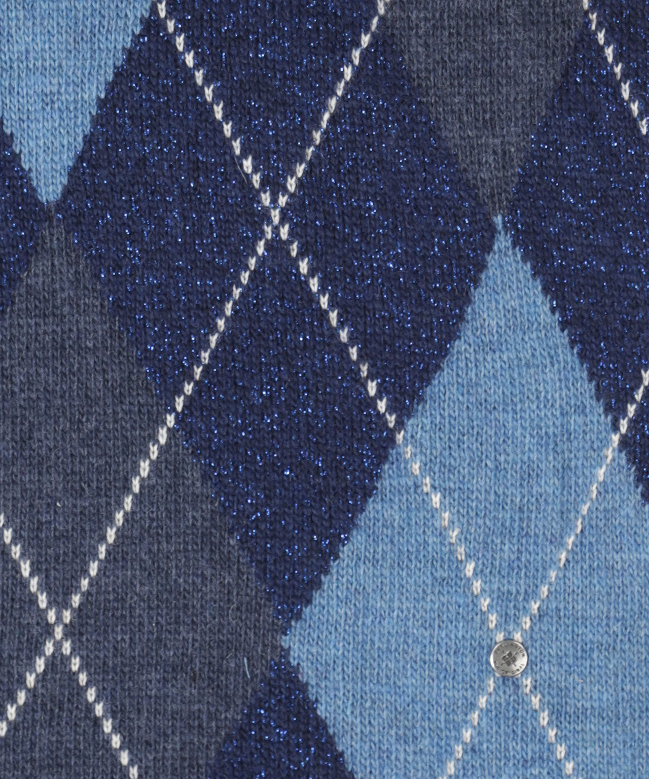 Brit Chic Dames Sjaal | Denim/Blue diamond check