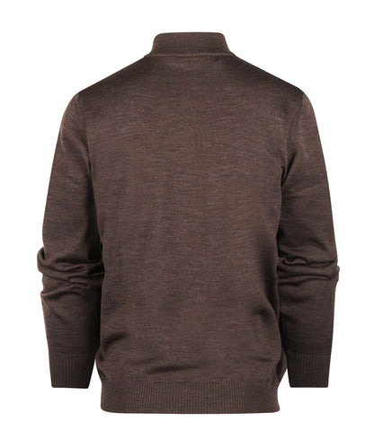 Rits Pullover | Bruin
