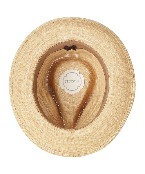 Stetson Fedora Raffia Chrochet | Naturel