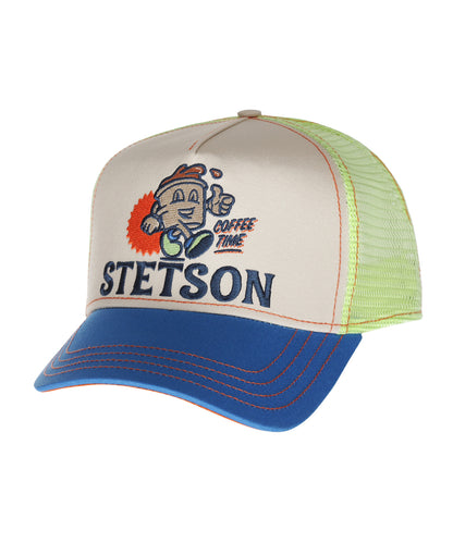 Trucker Cap Barista Coffee Time | Blauw/Groen design