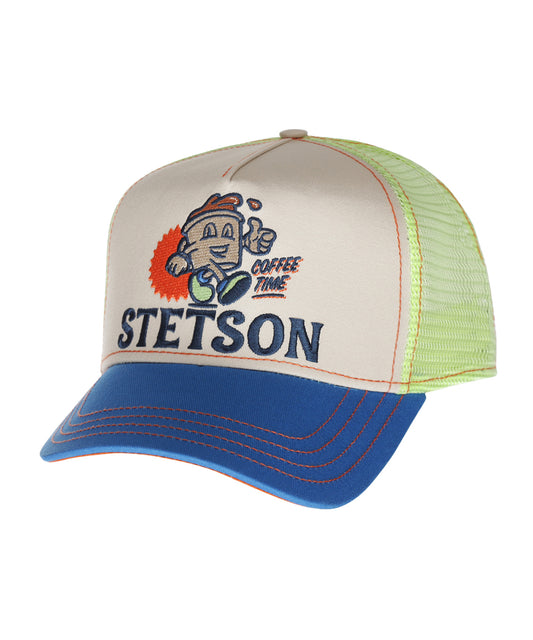 Trucker Cap Barista Coffee Time | Blauw/Groen design