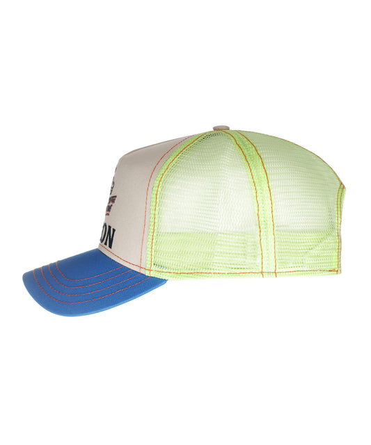 Trucker Cap Barista Coffee Time | Blauw/Groen design