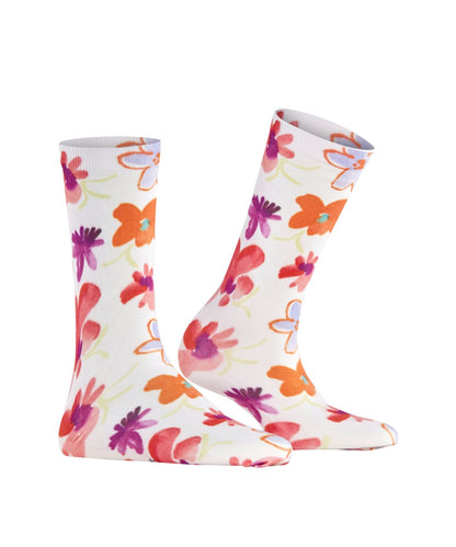 Burlington Sock Garden Bloom | Weiß