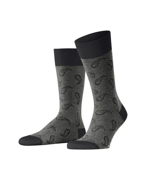 Burlington Sok Paisley | Zwart