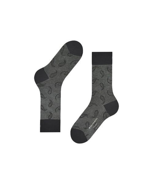Burlington Sok Paisley | Zwart