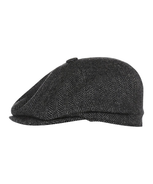 Christy Newsboy Tweed Cap | Antraciet Grijs