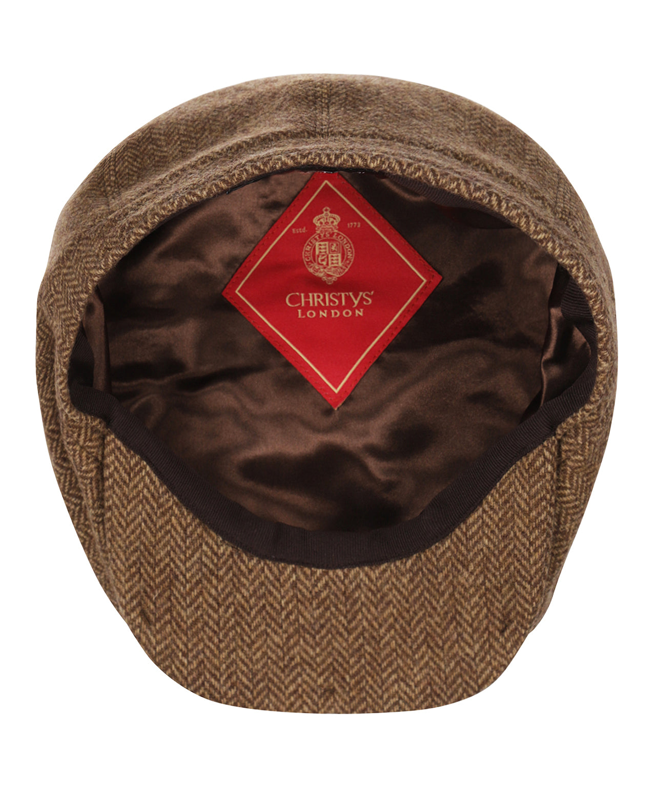 Christy Schiebermütze aus Tweed | Braun