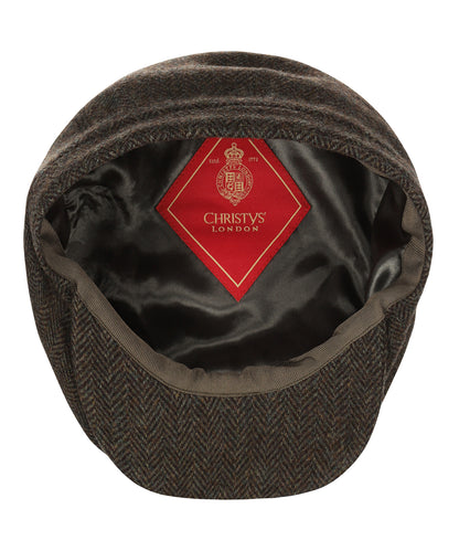 Christy Schiebermütze aus Tweed | Grün