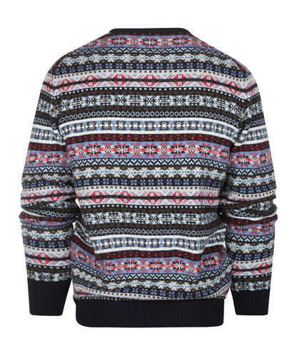 Fairisle Ronde Hals | Navy