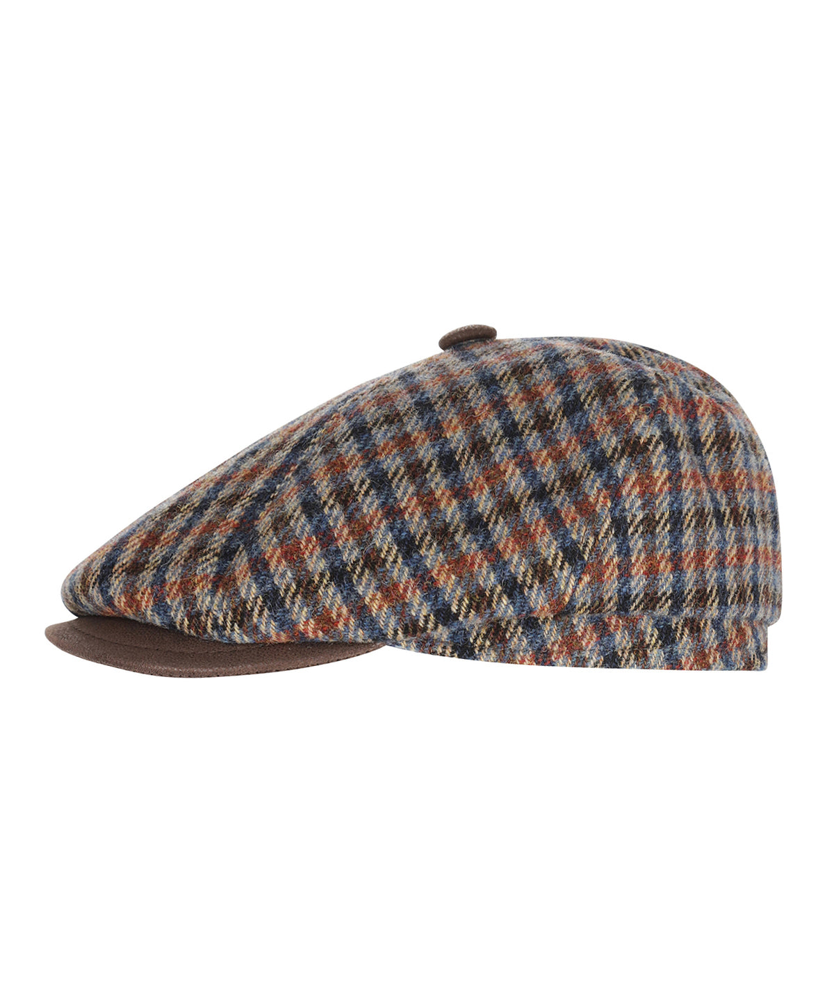 Ballon Cap 100% Wol | Blauw Multi