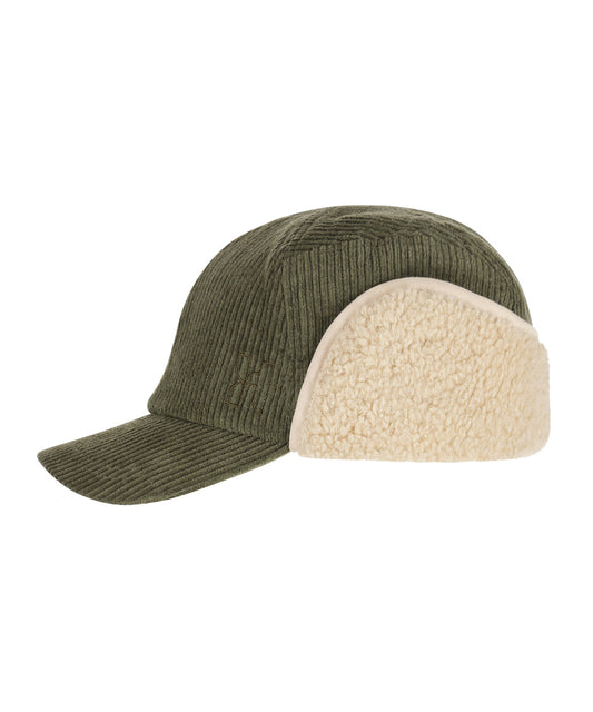 Corduroy Trapper Cap | Olive