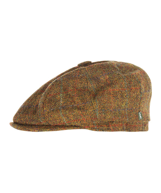 Harris Tweed Schiebermütze | Rostbraun