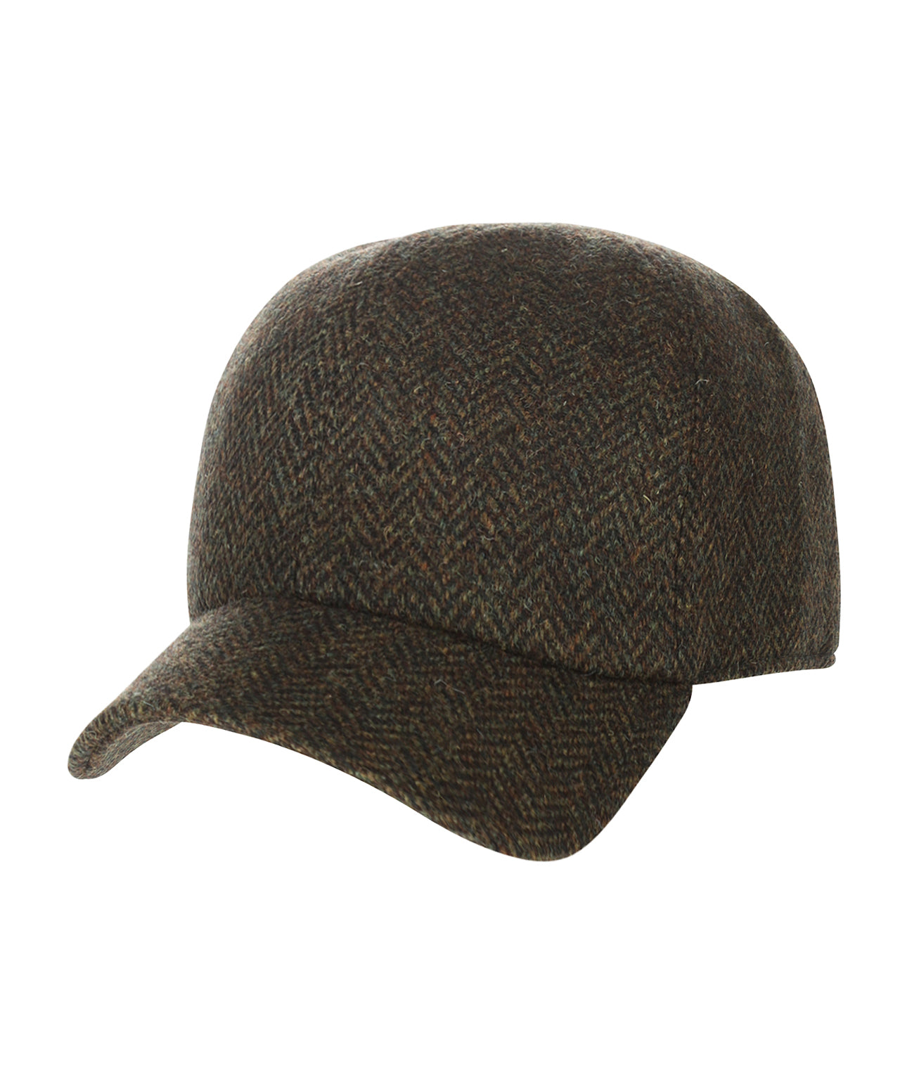 Baseball Cap Tweed | Olijfgroen
