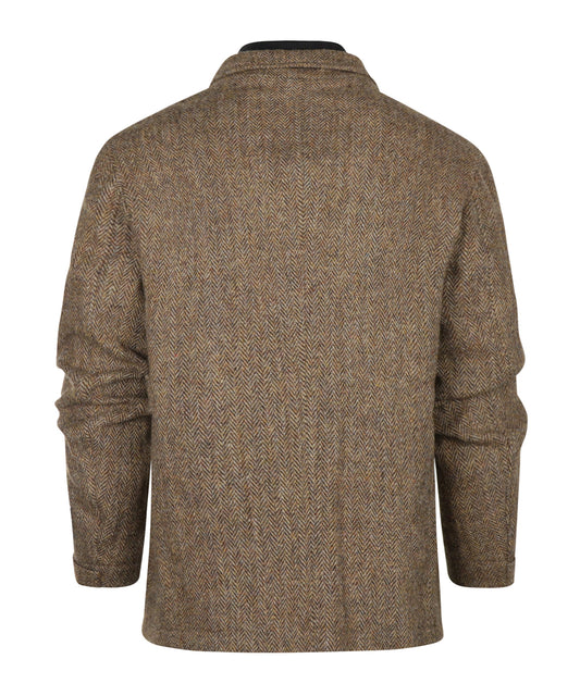 Harris Tweed Stanford Feldjacke | Brauner Fischgrät