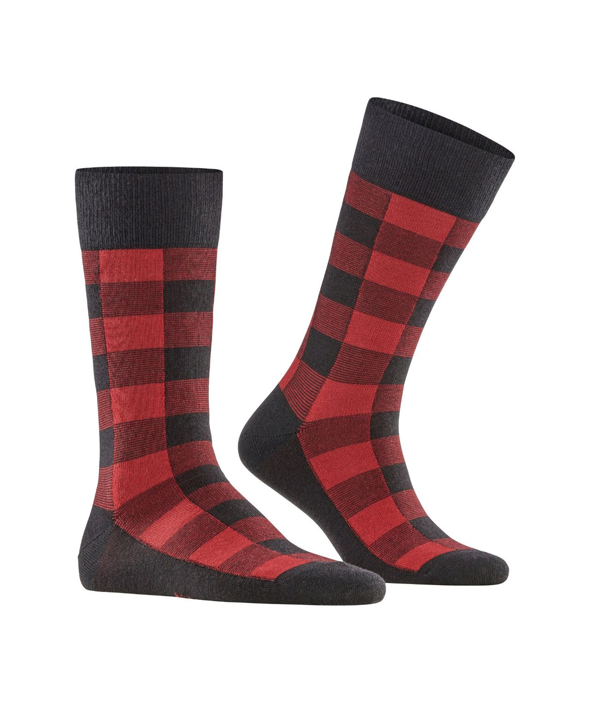 Buffalo-Check-Socken | Schwarz