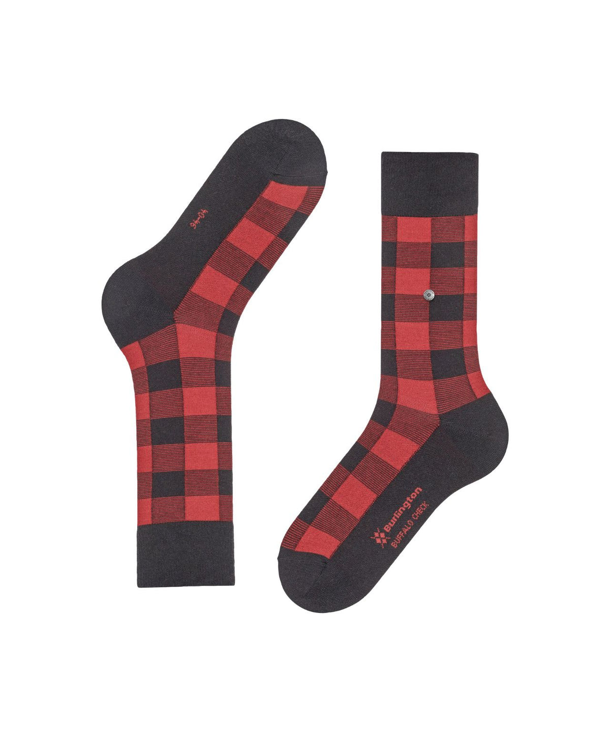 Buffalo-Check-Socken | Schwarz