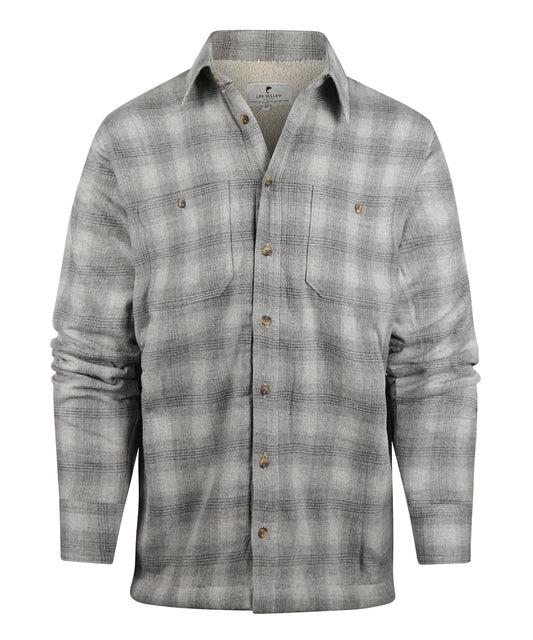 Flannel Fleece Lined Shirt | Mountain Grey Plaid