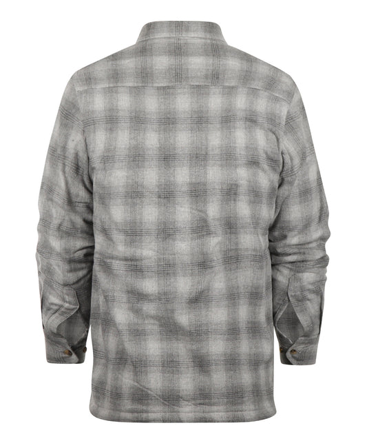 Flannel Fleece Lined Shirt | Mountain Grey Plaid